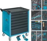 Servante d’atelier Hazet HZ177-7/217 7 tiroirs avec 217 pièces