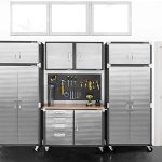 Établi mobile 4 tiroirs avec plateau bois