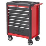 Servante d’atelier 7 tiroirs charge 150 kg 69,6 x 47,2 x 97,6 cm verrouillage central roues avec freins