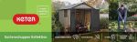 Abri de jardin résine 7,15 m² double porte gris