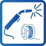 Poste à souder MIG MAG synergique 225 A 230 V avec affichage numérique