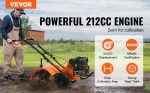 Motoculteur thermique 212 cc 49 cm 4 dents arrière