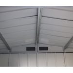 Abri de jardin en métal 9,16 m2 portes coulissantes ventilation