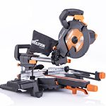 Scie à onglet coulissante multi-matériaux 210 mm 1500 W biseau 0–45° onglet 50–50°