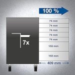 Servante d’atelier 7 tiroirs avec 120 outils charge 200 kg