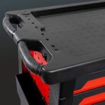 Servante atelier 6 tiroirs avec 112 outils et fermeture centralisée