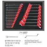 Servante d’atelier 7 tiroirs avec 215 outils acier allié verrouillage central roues Ø125 mm