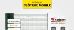Clôture mobile 25 m x 90 cm avec 15 piquets