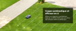 Robot tondeuse sans fil 1000 m² avec cartographie LiDAR 3D