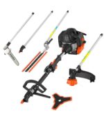 Débroussailleuse thermique 62 cm³ 3,5 CV 2 en 1 avec lame 3 dents et tête à fil