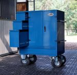 Malle de concours Midi 137,5x100x60 cm acier laqué 2 selles 3 tiroirs