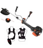 Débroussailleuse thermique 62 cm³ 3,5 CV 2 en 1 avec lame 3 dents et tête à fil