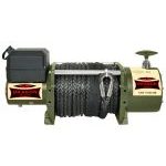 Treuil électrique 12V 7257 kg câble acier 31 m télécommande sans fil