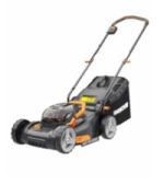 Tondeuse à gazon sans fil autotractée 40 V coupe 46 cm avec 2 batteries 4 Ah