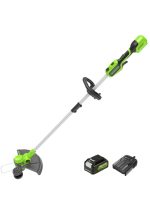 Coupe-bordure débroussailleuse batterie 48 V avec 2 batteries 4 Ah fil 38 cm lame 25 cm