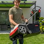 Scarificateur électrique 1300 W largeur 38 cm bac 55 L profondeur réglable 5 niveaux