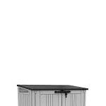 Abri horizontal de rangement 1200 L avec plancher et portes à charnière