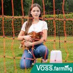 Filet électrifiable pour volailles 50 m hauteur 112 cm 16 piquets double pointe