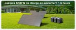 Station électrique portable 3840 Wh 3600 W batterie LFP 13 sorties