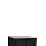 Abri horizontal de rangement 1200 L avec plancher et portes à charnière