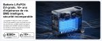 Station électrique portable 3840 Wh 3600 W batterie LFP 13 sorties