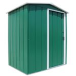 Abri de jardin en métal 9,16 m2 portes coulissantes ventilation