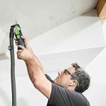 Scie à onglets radiale 230 V 1200 W lame 216 mm projecteur LED équerre d’angle