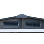 Abri de jardin en métal 9,16 m2 portes coulissantes ventilation