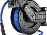 Enrouleur de tuyau à air comprimé 10 m + 1 m 8×12 mm 1/4 BSPT pression max 24 bar