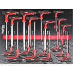 Servante d’atelier 12 tiroirs avec outils plan de travail bois et roulettes