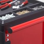 Servante d’atelier 7 tiroirs charge 150 kg 69,6 x 47,2 x 97,6 cm verrouillage central roues avec freins