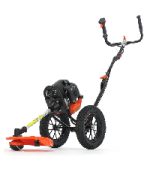 Débroussailleuse thermique 62 cm³ 3,5 CV 2 en 1 avec lame 3 dents et tête à fil