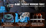Positionneur rotatif de soudage 30 kg table inclinable 0 à 90°