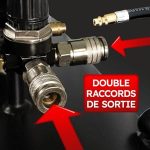 Compresseur à air bicylindre 100 L 2200 W 8 bars