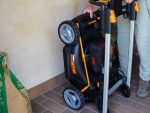 Tondeuse à gazon sans fil autotractée 40 V coupe 46 cm avec 2 batteries 4 Ah