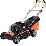 Tondeuse thermique autotractée 46 cm moteur 125 cm³ bac 55 L mulching