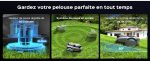 Robot tondeuse 1600 m² RTK avec coupe en U et bordures