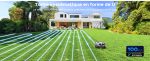 Robot tondeuse 1600 m² RTK avec coupe en U et bordures
