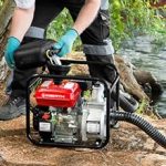 Pompe à eau à essence 5,5 CV débit 30 000 l/h raccord 2&Prime; aspiration 7 m refoulement 30 m