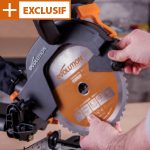 Scie à onglet coulissante multi-matériaux 210 mm 1500 W biseau 0–45° onglet 50–50°
