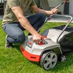 Scarificateur électrique 1300 W largeur 38 cm bac 55 L profondeur réglable 5 niveaux