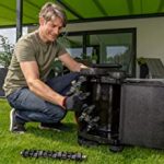 Scarificateur électrique 1300 W largeur 38 cm bac 55 L profondeur réglable 5 niveaux