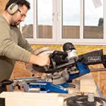 Scie à onglet radiale 305 mm 2000 W double inclinaison avec support inclus