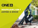 Souffleur aspiro-broyeur 18 V avec batterie 5 Ah et chargeur