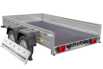 Remorque double essieu basculante UNITRAILER Garden Trailer 265/2 KIPP 264×150 cm 750 kg