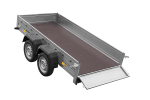 Remorque à deux essieux UNITRAILER Garden Trailer 264/2 Kipp 264×125 basculante 750 kg non freinée