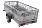 Remorque basculante UNITRAILER Garden Trailer 264 KIPP 2641 x 1256 mm PTAC 750 kg