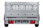 Remorque basculante UNITRAILER Garden Trailer 264 KIPP 2641 x 1256 mm PTAC 750 kg