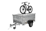 Remorque UNITRAILER Garden Trailer 200 Kipp avec capot 200×106 cm PTAC 750 kg