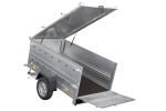 Remorque UNITRAILER Garden Trailer 200 Kipp avec capot 200×106 cm PTAC 750 kg